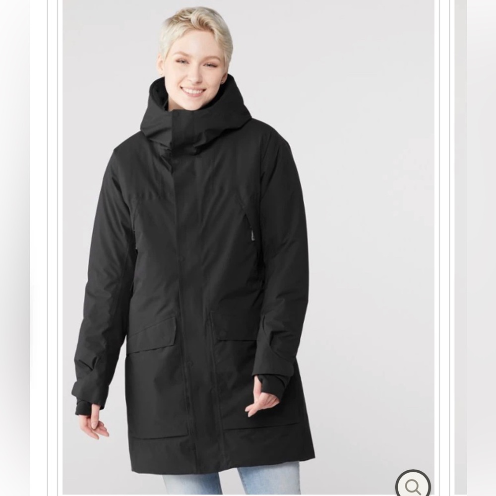 NWOT Houdini Insulated Fall In Women’s Parka Coat - True Black - Retail $700